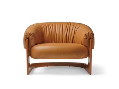 Cantilever leather armchair with armrests HAMPSHIRE Visionnaire