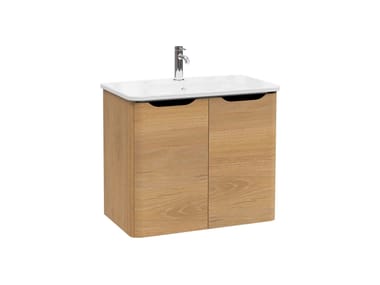 VitrA Bathrooms, INTEGRA ROUND Mobile lavabo sospeso con lavabo integrato