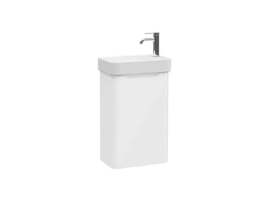 VitrA Bathrooms, INTEGRA ROUND Mobile lavabo sospeso con lavabo integrato