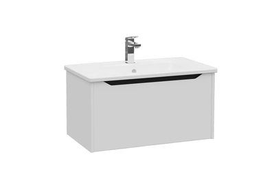 Mobile lavabo sospeso con lavabo integrato con cassetti INTEGRA SQUARE VitrA Bathrooms