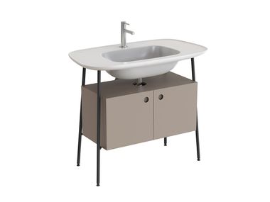 Mobile lavabo da terra con lavabo integrato PLURAL VitrA Bathrooms