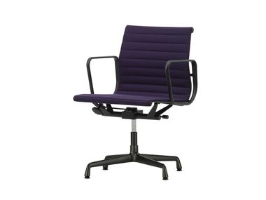 Fabric chair with spoke base with armrests ALUMINIUM CHAIR EA 131 - 132 Vitra