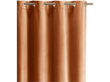Solid-color cotton curtain ELISE Vivaraise