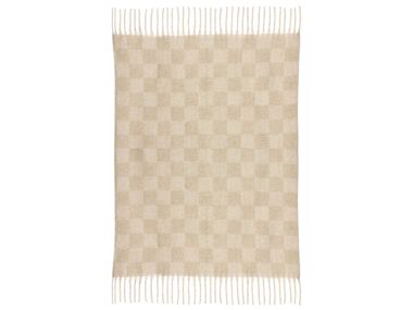 Check polyester throw ISABEL DAMIER Vivaraise