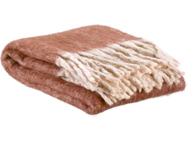 Solid-color polyester throw ISABEL UNI Vivaraise
