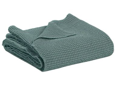 Solid-color cotton throw MAIA Vivaraise