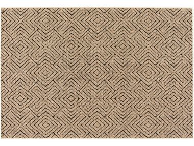 Patterned rectangular polypropylene rug PASKO Vivaraise