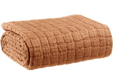 Solid-color cotton throw SWAMI Vivaraise