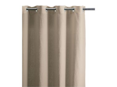 Solid-color linen curtain ZEFF Vivaraise