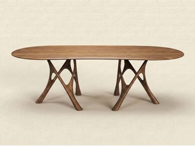 Oval wooden table COLIBRI TWIN Voicu