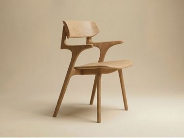 Ash chair with armrests COLIBRI Voicu