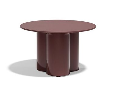 Tavolino da giardino monolitico rotondo in polietilene MEL Vondom