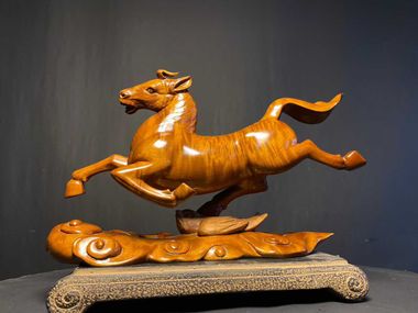 Scultura in ebano PONY WANSHE