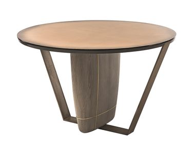Round wooden dining table WOOP Shake