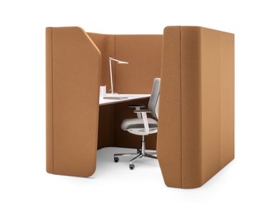 Acoustic fabric office booth WORKSTATION ESTEL GROUP