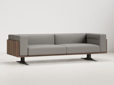 WORKSPACE, BOSTON Divano lineare in pelle a 3 posti