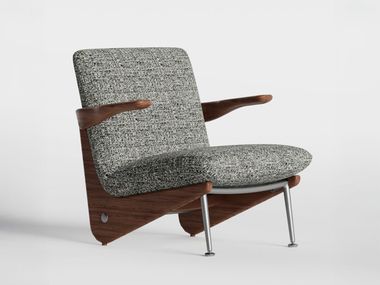 Poltrona in tessuto con braccioli HIRMAND WORKSPACE