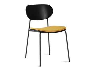 Open back wood veneer chair MAPLE WORKSPACE