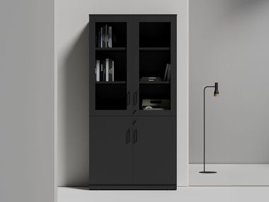 Libreria ufficio alta in legno e vetro VETRINA WORKSPACE