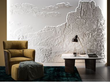 Three-dimensional decorative plaster panel AMBERD WallDeco