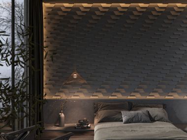Plaster 3D Wall Cladding FIN WallDeco