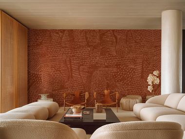 Organic bio-vinyl wallpaper ANCESTRALE Wall&decò