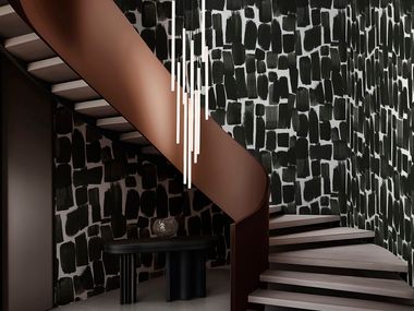 Carta da parati in bio-vinile organico BLACK ATTRACTION Wall&decò