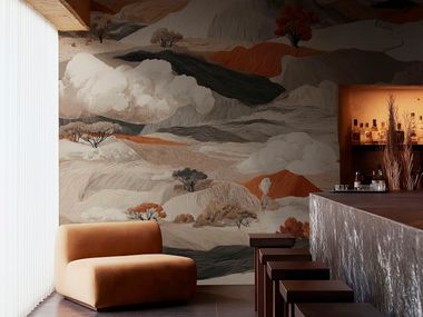 Carta da parati in bio-vinile organico CLOUDSCAPE Wall&decò