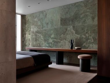 Carta da parati in bio-vinile organico TILEAVES Wall&decò