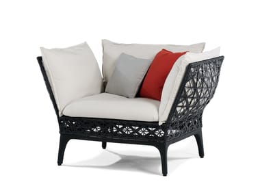 Poltrona da giardino in resina con braccioli REVERIE Walters