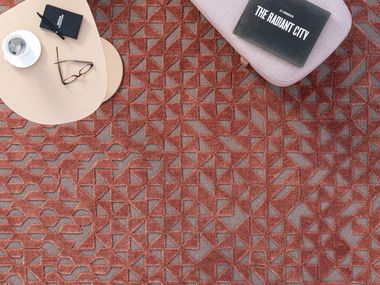 Alfombra hecha a mano MODULOR Warli