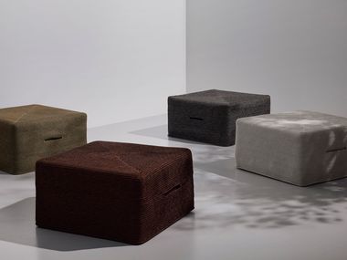 Square polypropylene pouf STRATO POUF Warli