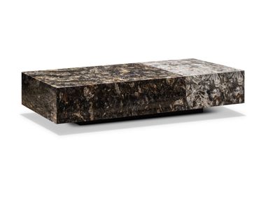 Rectangular low marble coffee table WE-125 Wayne Enterprises Home Collection