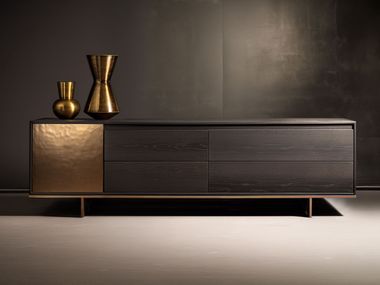 Buffet en bois avec tiroirs WE-183 Wayne Enterprises Home Collection