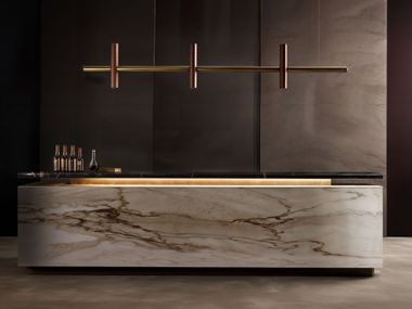 Küche aus Marmor mit Kücheninsel WE-191 Wayne Enterprises Home Collection