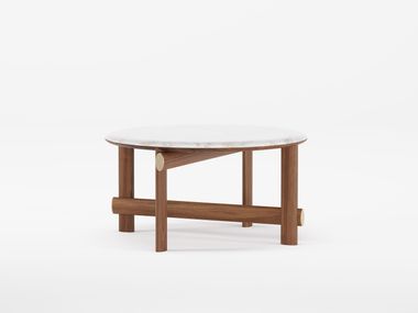 Mesa de centro redonda de mármore KAYA Wewood