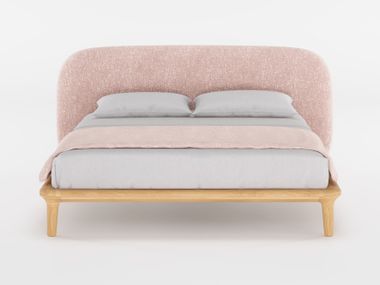 Doppelbett mit Polsterkopfteil NORAY Wewood