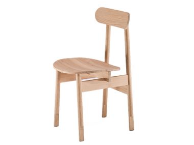 Wooden chair DINER Woak