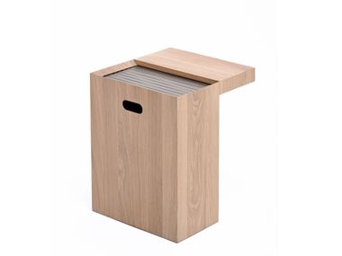 Rectangular wooden side table MIES Woak
