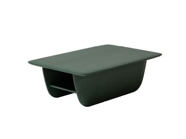 Rectangular solid wood coffee table WING Woak