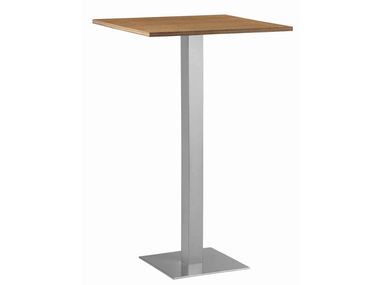 Square steel and wood high table XT 479AQ Et al.