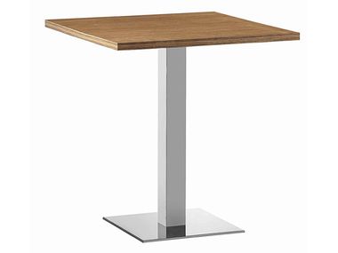 Square steel and wood table XT 479Q Et al.