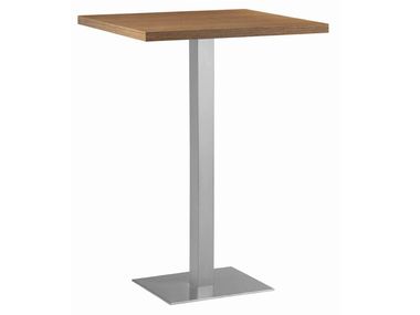 Square steel and wood high table XT 480AQ Et al.