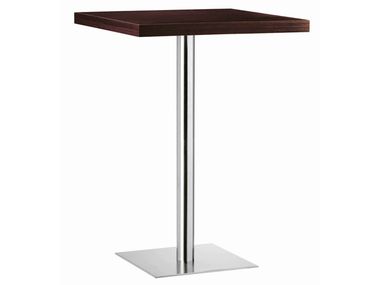 Square steel and wood high table XT 480AT Et al.