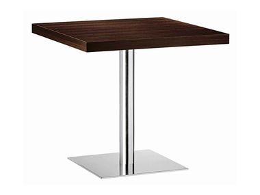 Square steel and wood table XT 480T Et al.