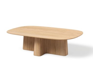 Rectangular wooden central coffee table XX 90 JAVORINA