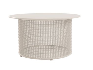 Round stainless steel garden side table PROT YAAZ