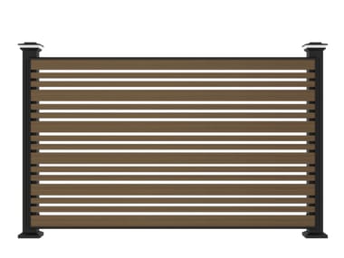 YARDCOM, HEAVY WAVE Parete divisoria luminose modulare in alluminio