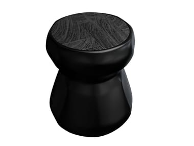 Sgabello da giardino monolitico basso in DuPont™ Tyvek® INK YARDCOM