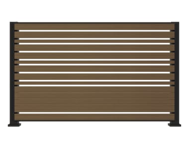 YARDCOM, LAYER WAVE Parete divisoria modulare in alluminio